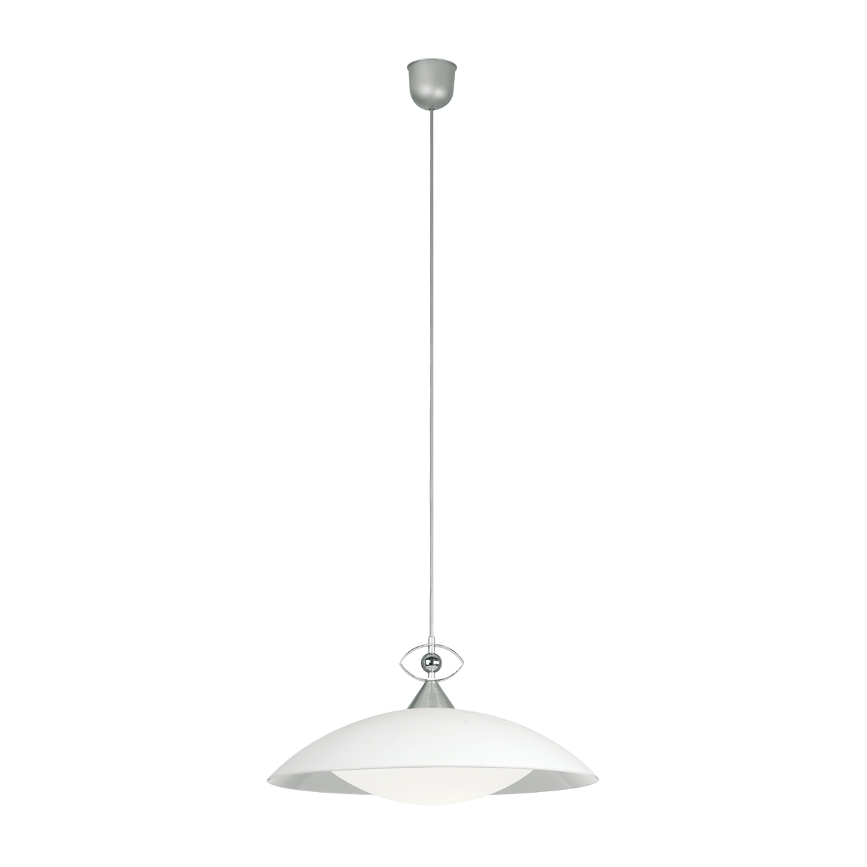 Lámpara Colgante Contemporáneo 45x45x110cm Gris Aluminio Ajustable - Iluminacion | Bylmo