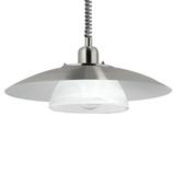 Lámpara Colgante Contemporáneo Gris ACERO Ajustable 1 Lámpara 36x36x110cm - Iluminacion | Bylmo