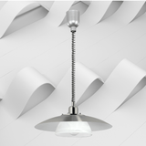 Lámpara Colgante Contemporáneo Gris ACERO Ajustable 1 Lámpara 36x36x110cm - Iluminacion | Bylmo