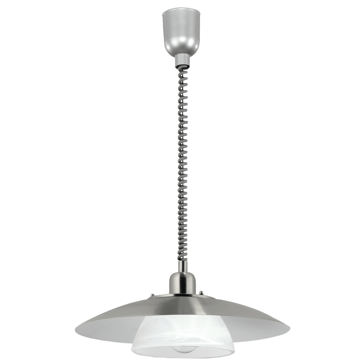 Lámpara Colgante Contemporáneo Gris ACERO Ajustable 1 Lámpara 36x36x110cm - Iluminacion | Bylmo
