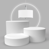 Lámpara Colgante Contemporáneo Beige Diseño Único 43x43x110cm Acero - Iluminacion | Bylmo