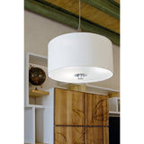 Lámpara Colgante Contemporáneo Beige Diseño Único 43x43x110cm Acero - Iluminacion | Bylmo