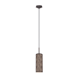 Lámpara Colgante Rústico de Acero 11x11x110cm Café Ajustable - Iluminacion | Bylmo