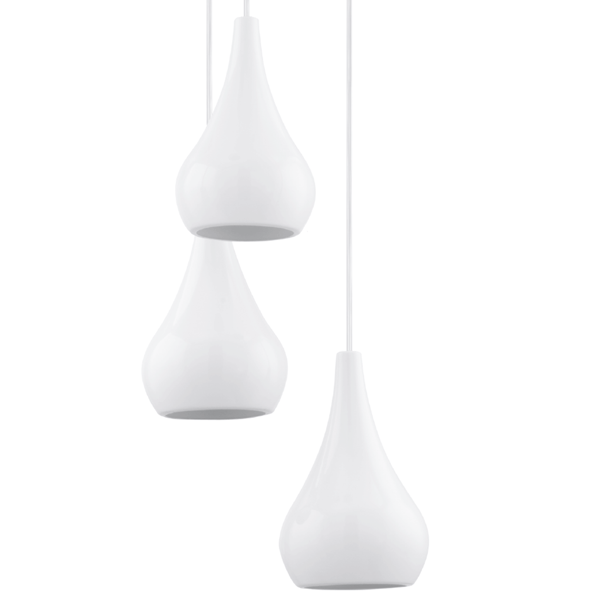 Lámpara Colgante Moderno 35x35x110cm Blanco Ajustable - Iluminacion | Bylmo