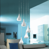 Lámpara Colgante Moderno 35x35x110cm Blanco Ajustable - Iluminacion | Bylmo