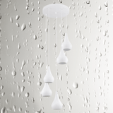 Lámpara Colgante Moderno 35x35x110cm Blanco Ajustable - Iluminacion | Bylmo