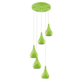 Lámpara Colgante Moderno Verde Cerámica Único 35x5x110 1.85kg - Iluminacion | Bylmo