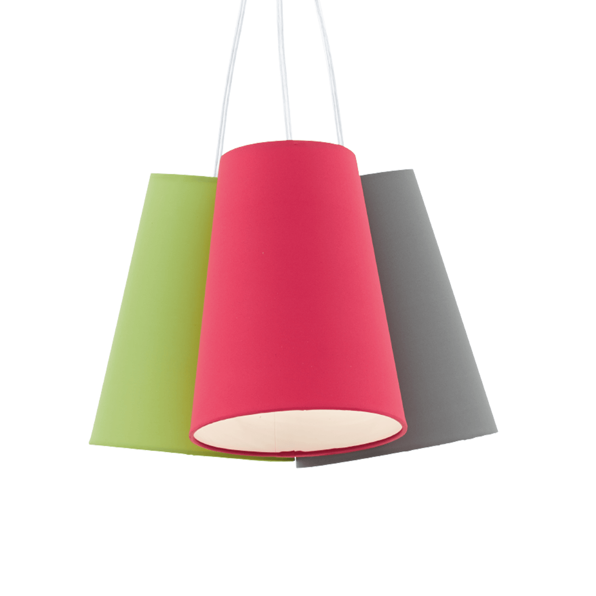 Lámpara Colgante Contemporáneo Multicolor 3 Luces LED Ajustable 30x30x110 cm - Iluminacion | Bylmo