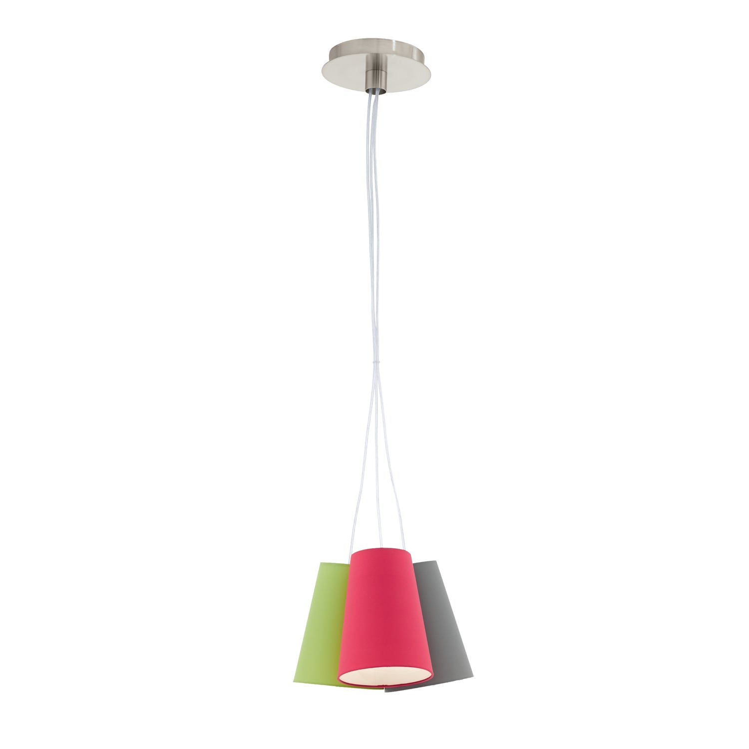 Lámpara Colgante Contemporáneo Multicolor 3 Luces LED Ajustable 30x30x110 cm - Iluminacion | Bylmo