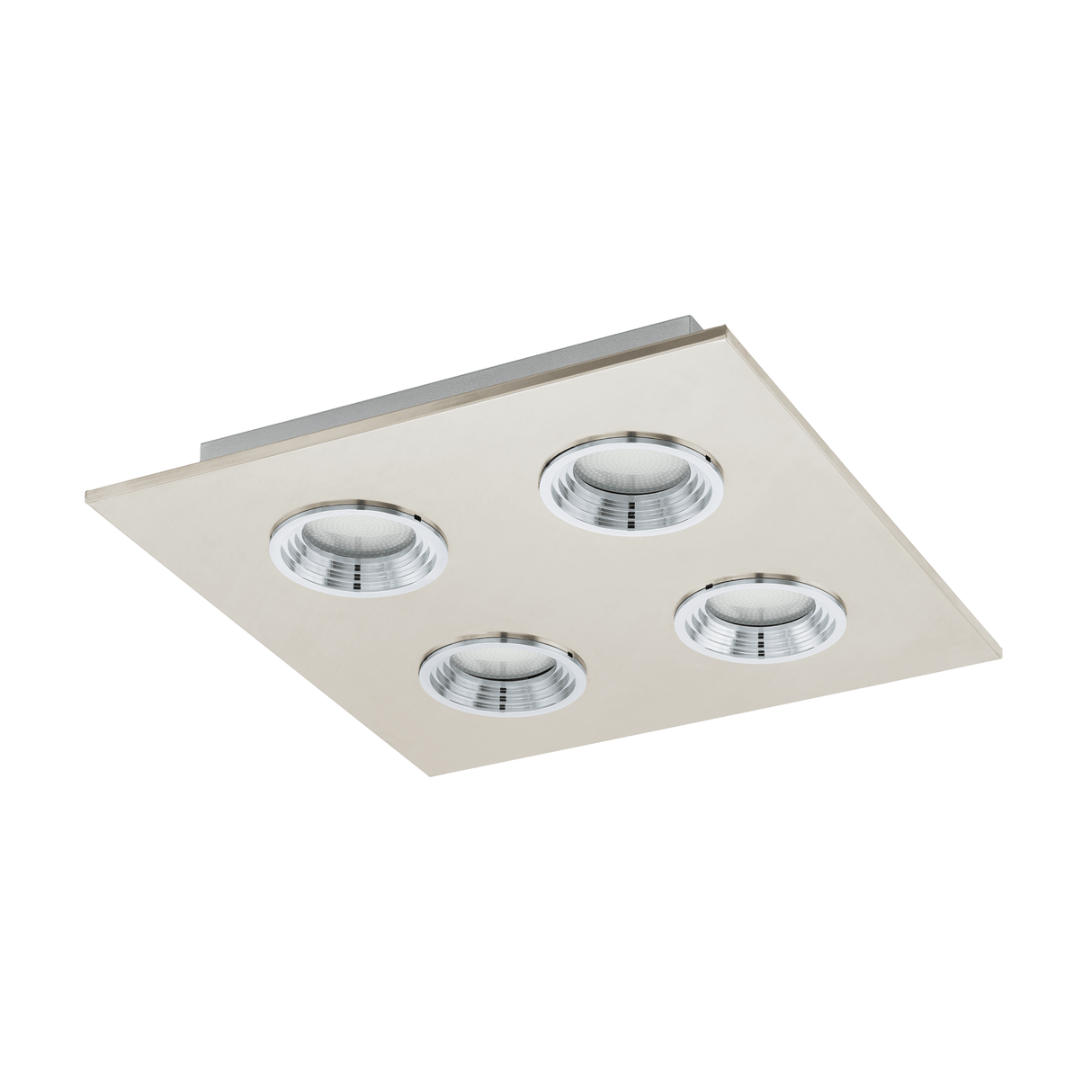 Lámpara de Techo Contemporáneo Gris 4 luces LED 1600 lúmenes - Iluminacion | Bylmo
