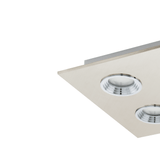 Lámpara de Techo Contemporáneo Gris 4 luces LED 1600 lúmenes - Iluminacion | Bylmo