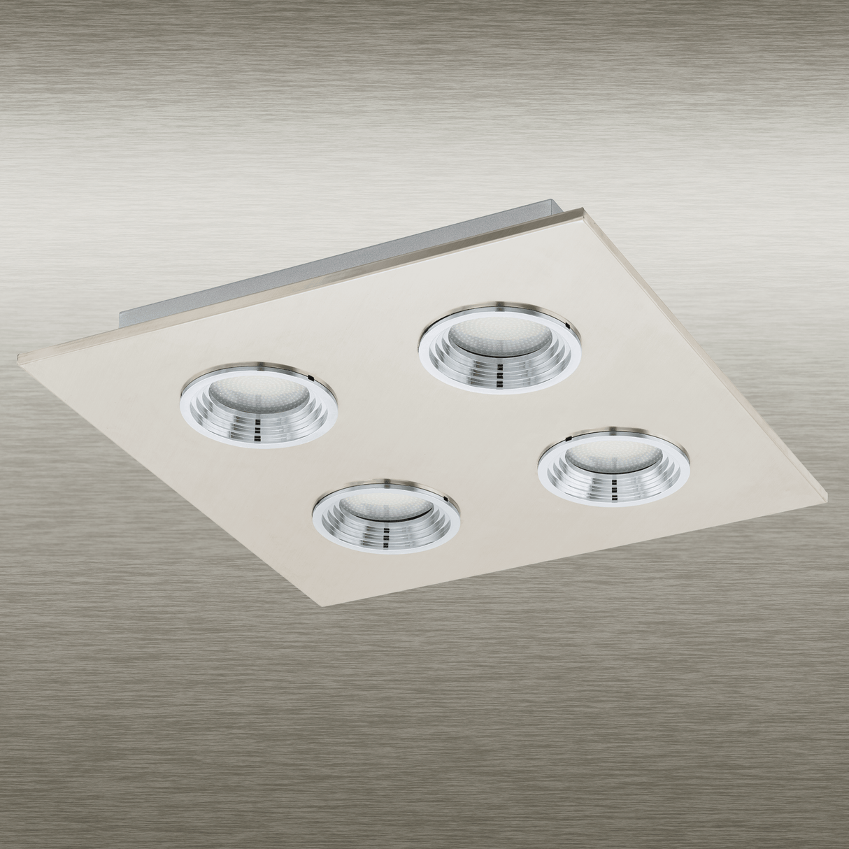 Lámpara de Techo Contemporáneo Gris 4 luces LED 1600 lúmenes - Iluminacion | Bylmo