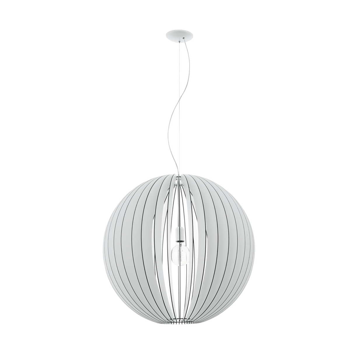 Lámpara Colgante Rústico Blanco 1 Luz Ajustable para Ambiente - Iluminacion | Bylmo