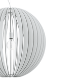 Lámpara Colgante Rústico Blanco 1 Luz Ajustable para Ambiente - Iluminacion | Bylmo