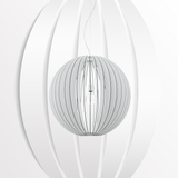 Lámpara Colgante Rústico Blanco 1 Luz Ajustable para Ambiente - Iluminacion | Bylmo
