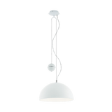 Lámpara Colgante Rústico Blanco 1 Luz Ajustable 38x38x110cm - Iluminacion | Bylmo