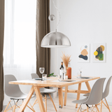 Lámpara Colgante Rústico Gris 38x110cm ACERO Ambiente Ajustable LED - Iluminacion | Bylmo