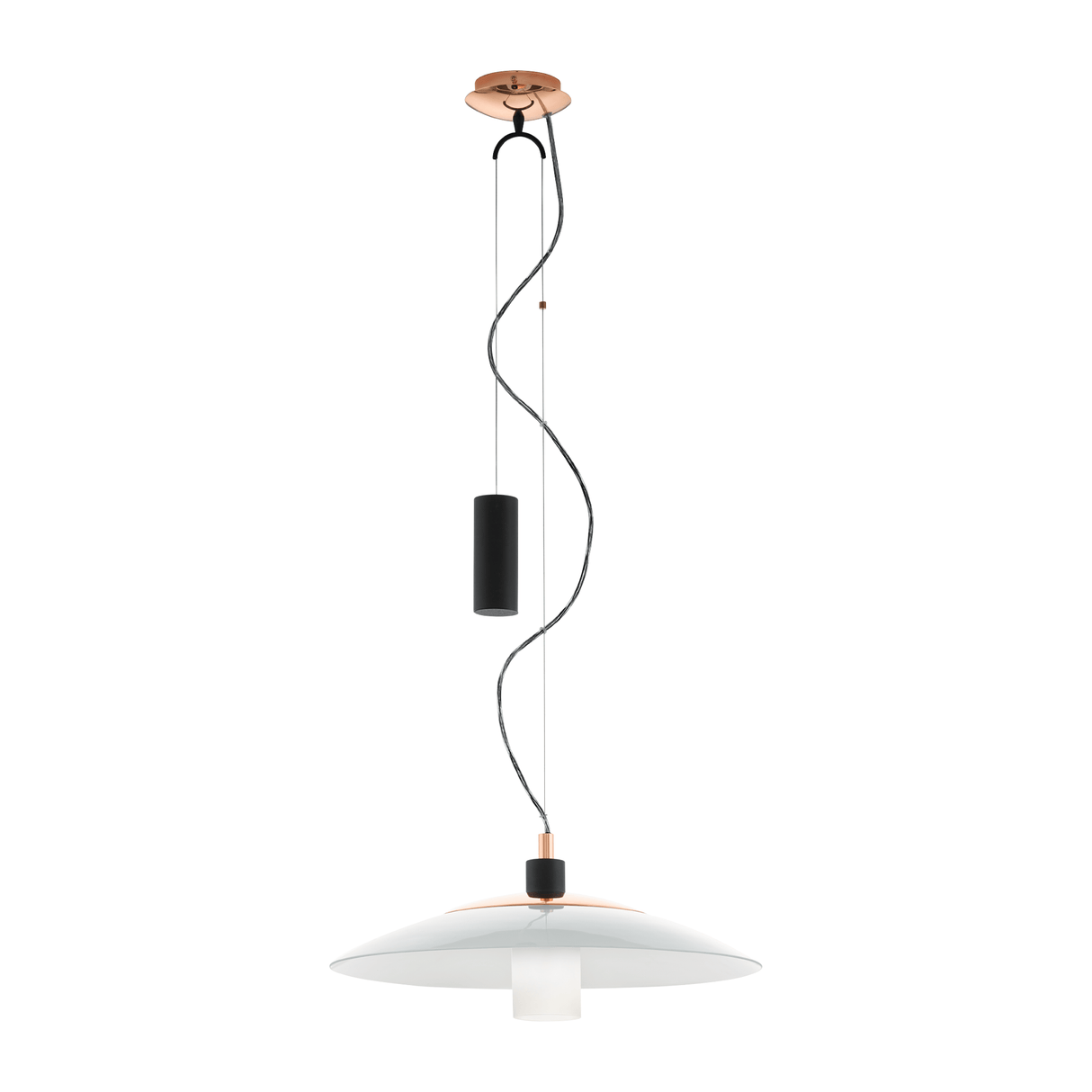 Lámpara Colgante Contemporáneo 49x49x110cm Negro Acero 1100L IP20 - Iluminacion | Bylmo