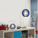 Lámpara Colgante Rústico Azul 30x30x110cm Madera Ajustable - Iluminacion | Bylmo