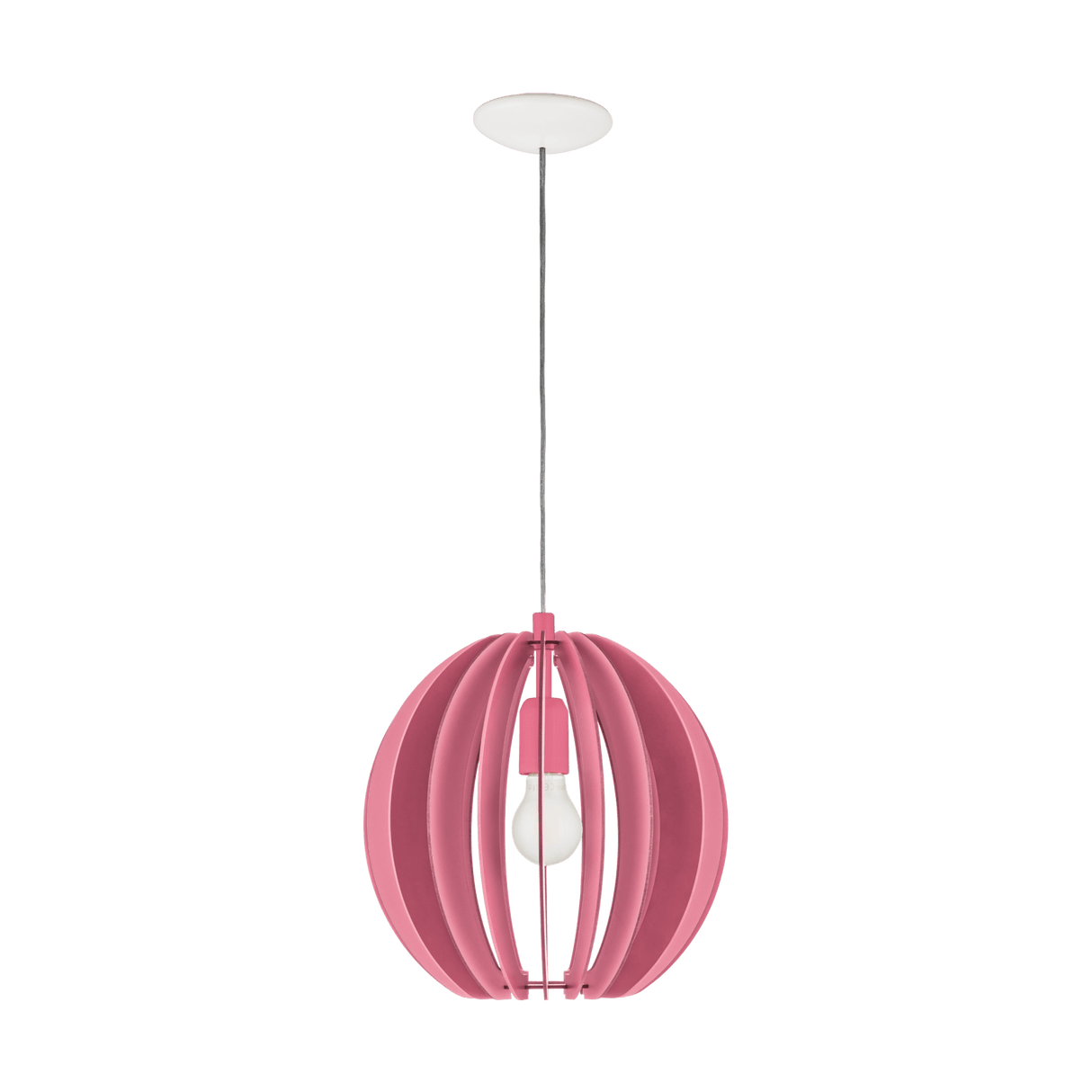 Lámpara Colgante Rústico Rosa 30x30x110 cm Madera Ajustable - Iluminacion | Bylmo
