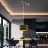 Lámpara Colgante Contemporáneo 38x58x130cm Negro Ajustable - Iluminacion | Bylmo