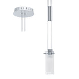 Lámpara Colgante Moderno Gris Acero Ajustable 10x66x110cm - Iluminacion | Bylmo