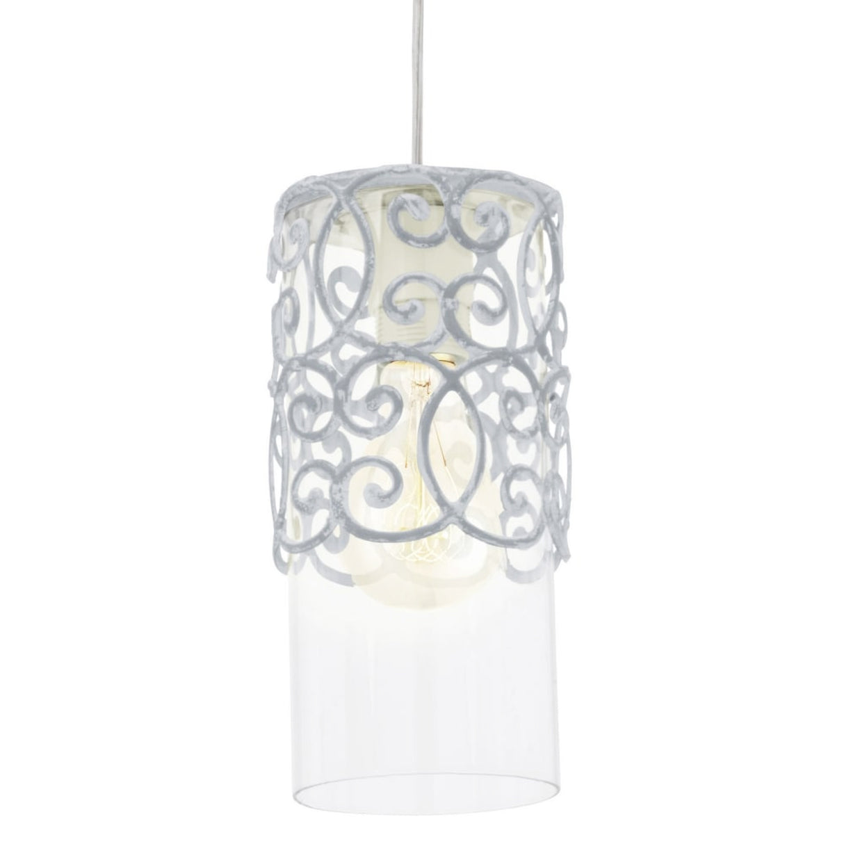 Lámpara Colgante Vintage Gris 1 Luz Ajustable 1100 Lúmenes - Iluminacion | Bylmo