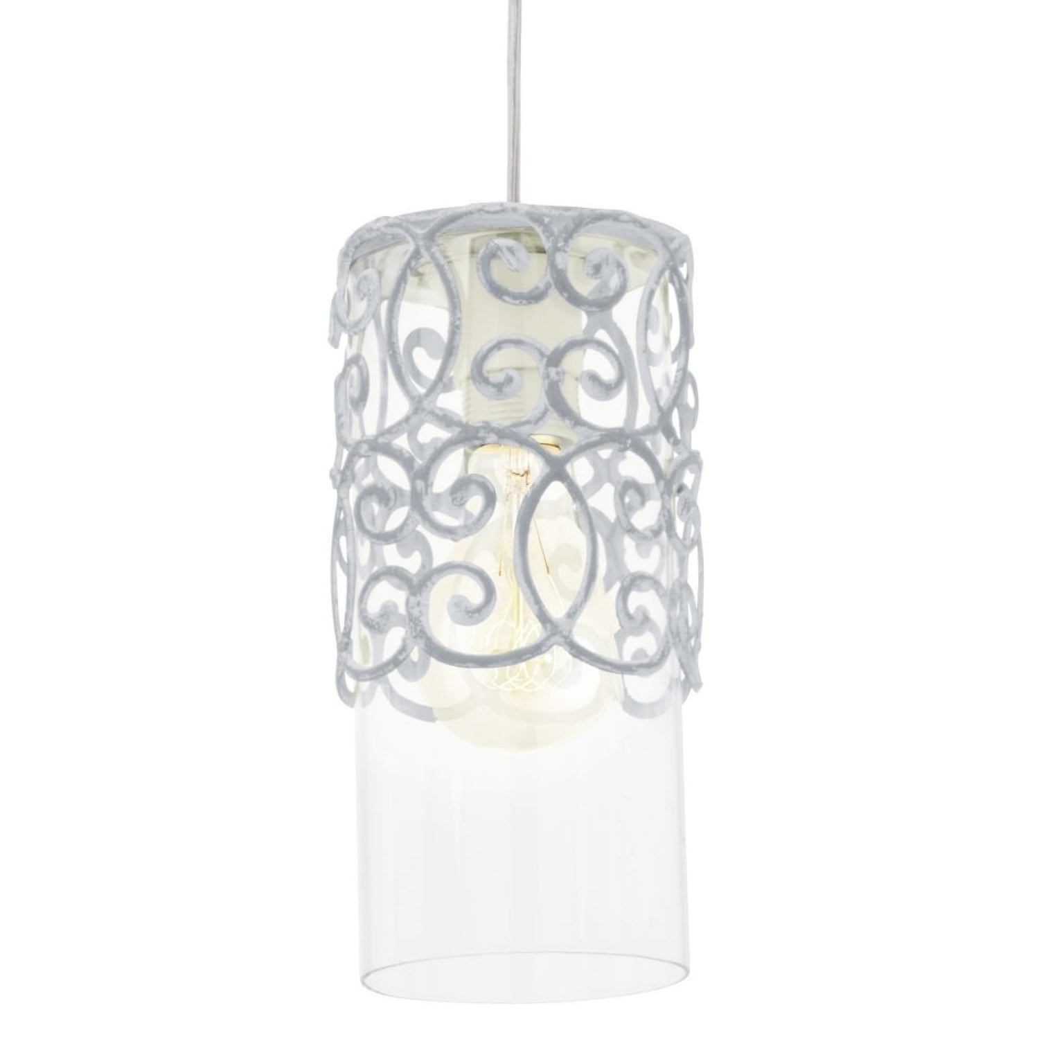 Lámpara Colgante Vintage Gris 1 Luz Ajustable 1100 Lúmenes - Iluminacion | Bylmo