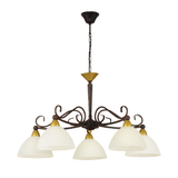 Lámpara Colgante Clásico 66x110 Café Ajustable 5 Luces - Iluminacion | Bylmo