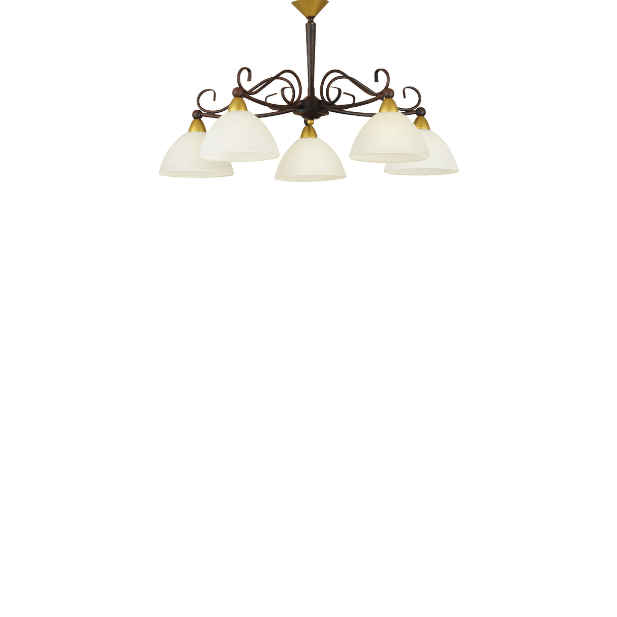 Lámpara Colgante Clásico 66x110 Café Ajustable 5 Luces - Iluminacion | Bylmo