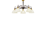 Lámpara Colgante Clásico 66x110 Café Ajustable 5 Luces - Iluminacion | Bylmo