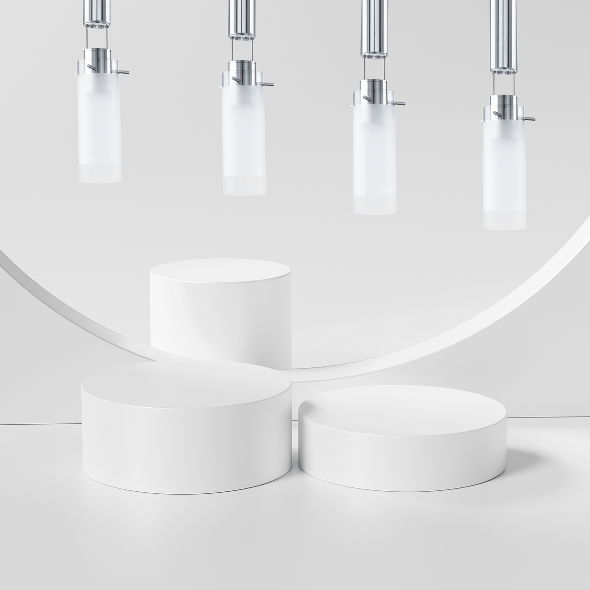 Lámpara Colgante Moderno Gris Acero Ajustable 110V 4 Luces - Iluminacion | Bylmo