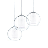 Lámpara Colgante Contemporáneo Gris ACERO 3 Luces Ajustable - Iluminacion | Bylmo