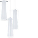 Lámpara Colgante Moderno Gris Acero 50x50x150cm Ambiente Ajustable - Iluminacion | Bylmo