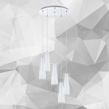 Lámpara Colgante Moderno Gris Acero 50x50x150cm Ambiente Ajustable - Iluminacion | Bylmo