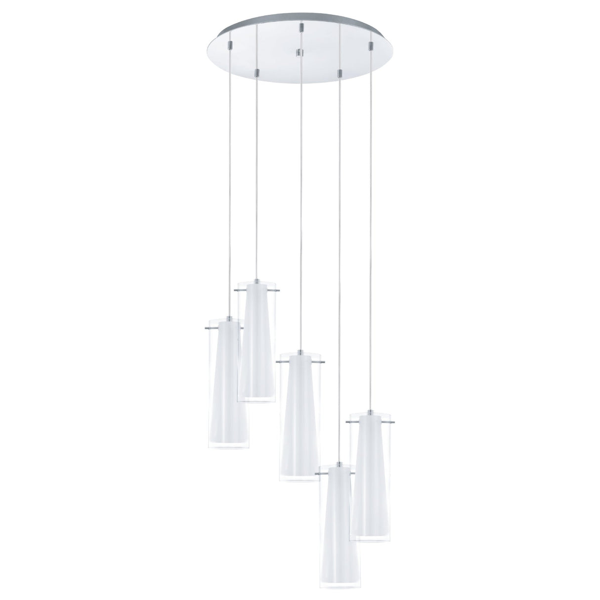 Lámpara Colgante Moderno Gris Acero 50x50x150cm Ambiente Ajustable - Iluminacion | Bylmo