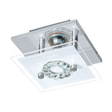 Lámpara Moderno Gris Acero 1 Luz 13x13x8 cm Diseño Único LED 450 Lúmenes - Iluminacion | Bylmo