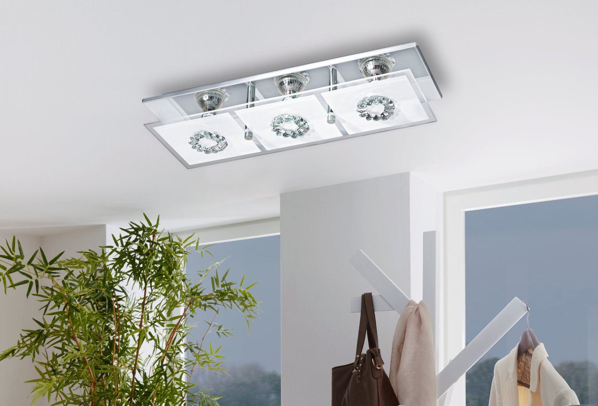 Lámpara Moderno Gris 3 luces 41x13x8cm LED - Iluminacion | Bylmo