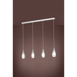 Lámpara Colgante Moderno Gris Acero 4 Luces Ajustable - Iluminacion | Bylmo