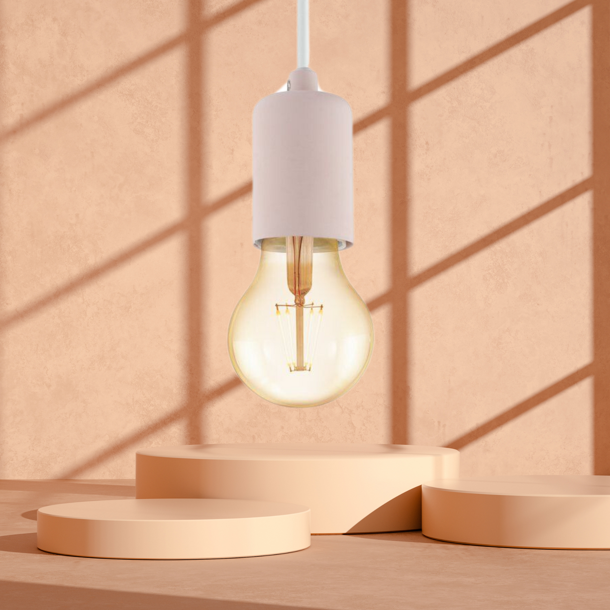 Lámpara Colgante Vintage Rosa Diseño exclusivo Ajustable - Iluminacion | Bylmo