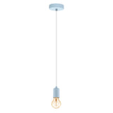 Lámpara Colgante Vintage Azul 1 Luz Ajustable 150cm ACERO - Iluminacion | Bylmo