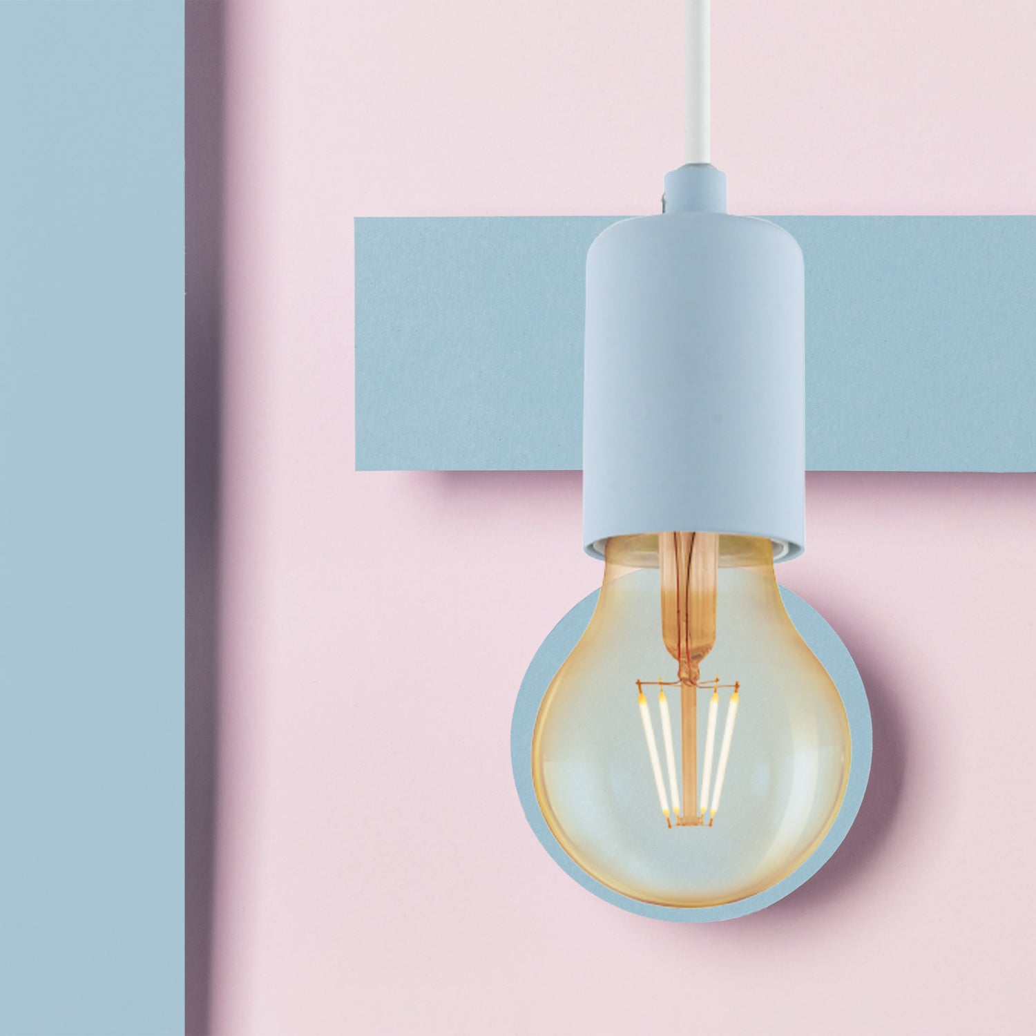 Lámpara Colgante Vintage Azul 1 Luz Ajustable 150cm ACERO - Iluminacion | Bylmo