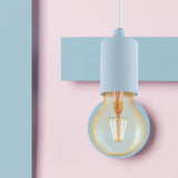 Lámpara Colgante Vintage Azul 1 Luz Ajustable 150cm ACERO - Iluminacion | Bylmo