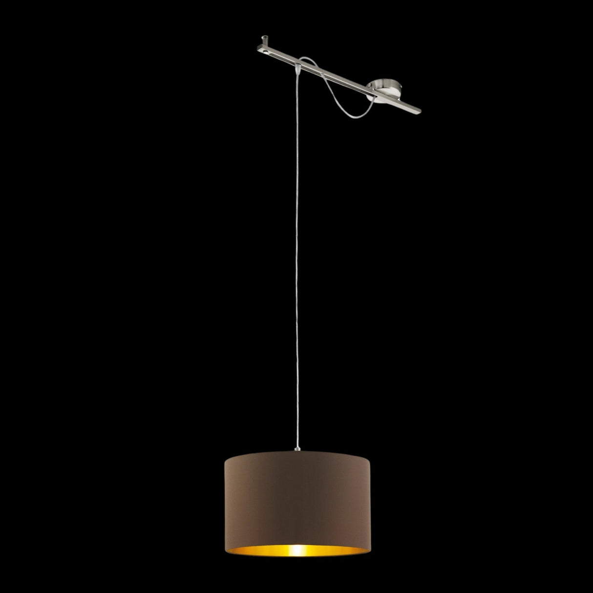 Lámpara Colgante Contemporáneo 38x58x130cm Café Acero Ajustable - Iluminacion | Bylmo