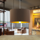 Lámpara Colgante Contemporáneo 38x58x130cm Café Acero Ajustable - Iluminacion | Bylmo