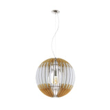 Lámpara Colgante Rústico Madera 70x70x200cm Ajustable Ambiente LED - Iluminacion | Bylmo