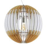 Lámpara Colgante Rústico Madera 70x70x200cm Ajustable Ambiente LED - Iluminacion | Bylmo