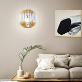 Lámpara Colgante Rústico Madera 70x70x200cm Ajustable Ambiente LED - Iluminacion | Bylmo