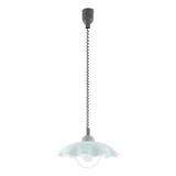 Lámpara Colgante Contemporáneo 41x41x110cm Gris Vidrio Ajustable - Iluminacion | Bylmo