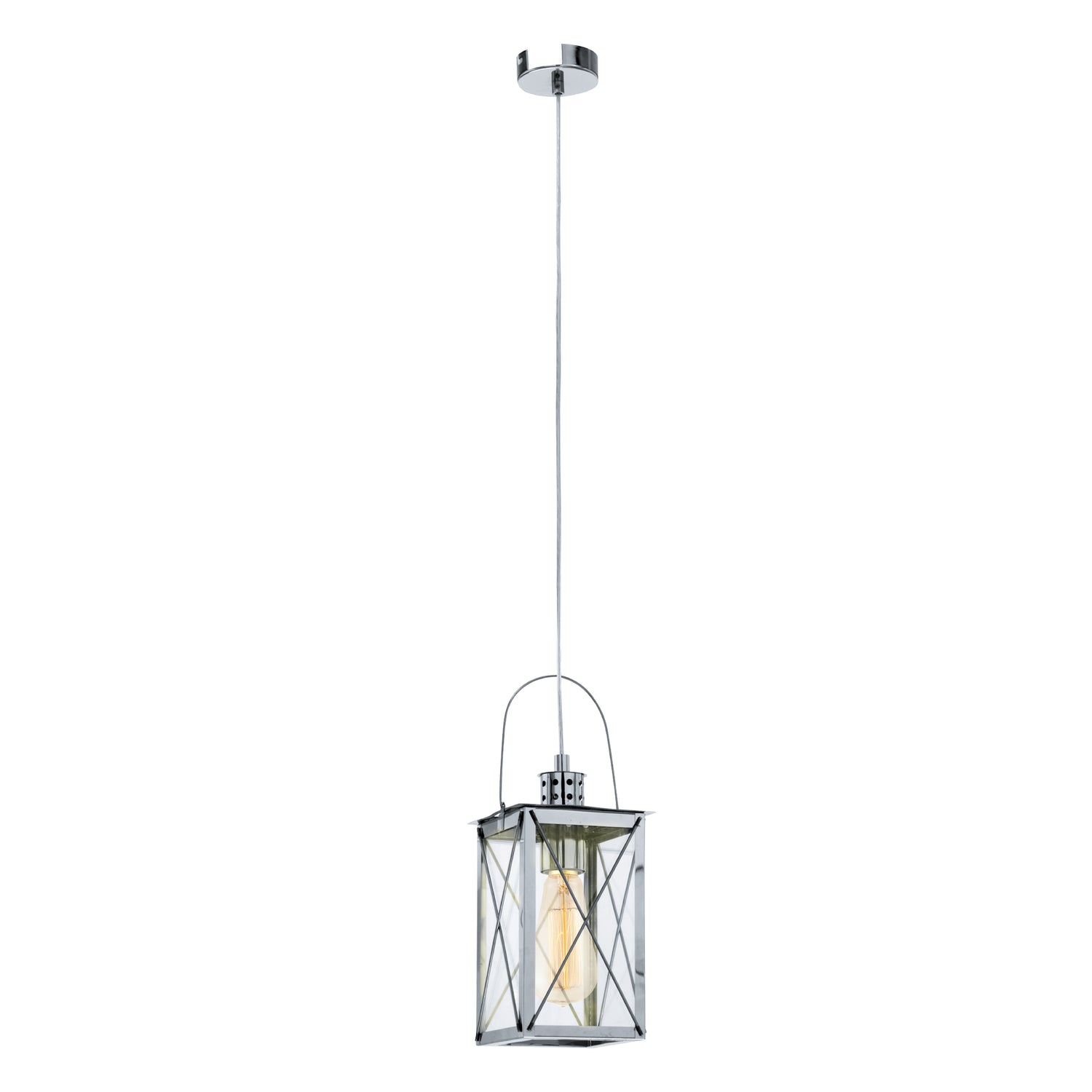 Lámpara Colgante Vintage Gris Acero Diseño Único 110cm - Iluminacion | Bylmo